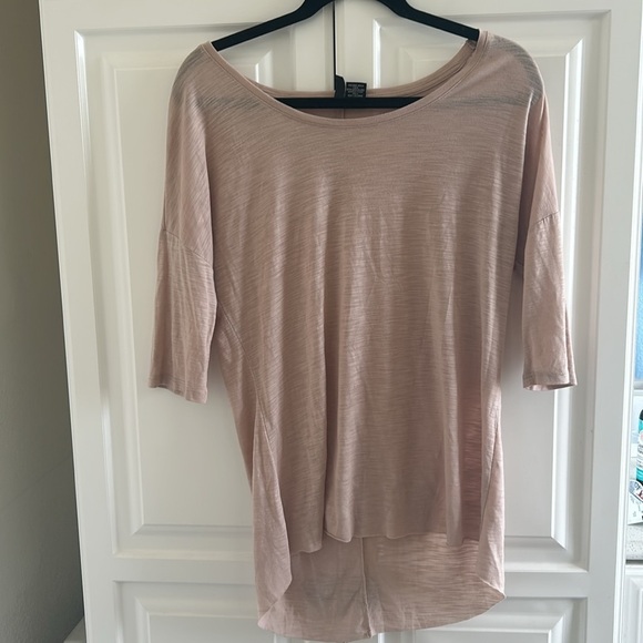 Ultra flirt women’s half sleeve cream top size large - Picture 1 of 4